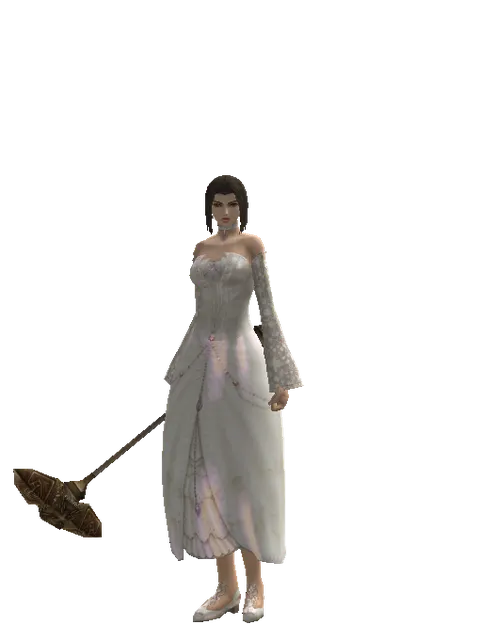 Doom Hammer on a female Human mystic, front view