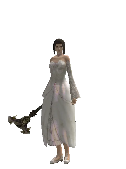 Elrokian Trap on a female Human mystic, front view