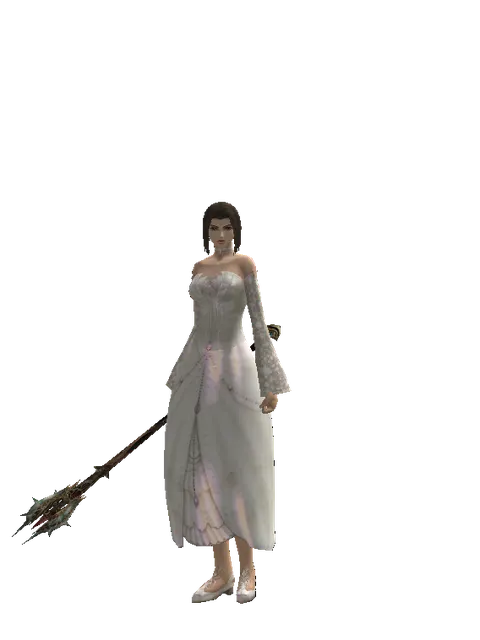 Icarus Hall on a female Human mystic, front view