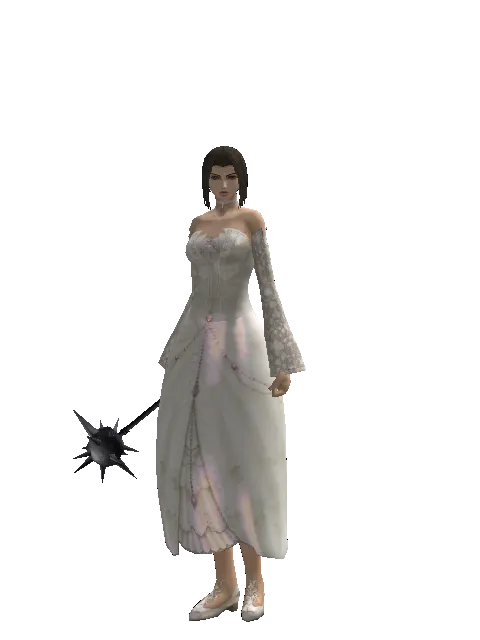 Morning Star on a female Human mystic, front view