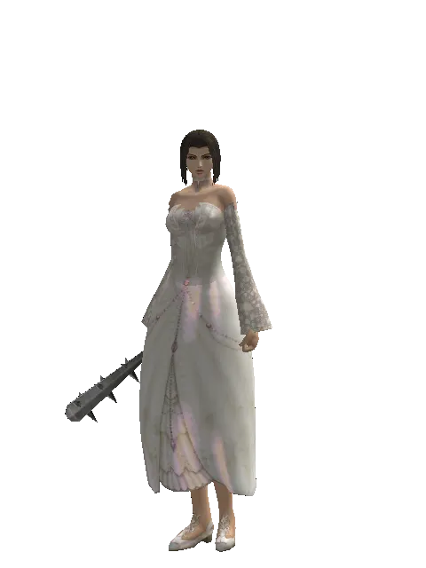 Skull Breaker on a female Human mystic, front view