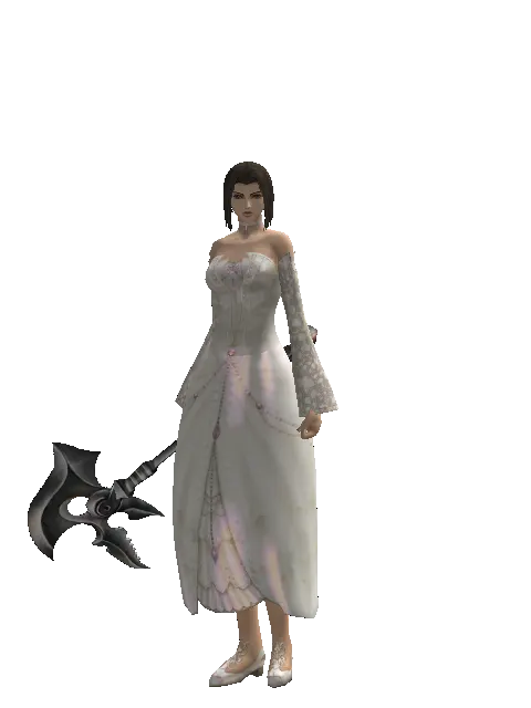 Skull Graver on a female Human mystic, front view