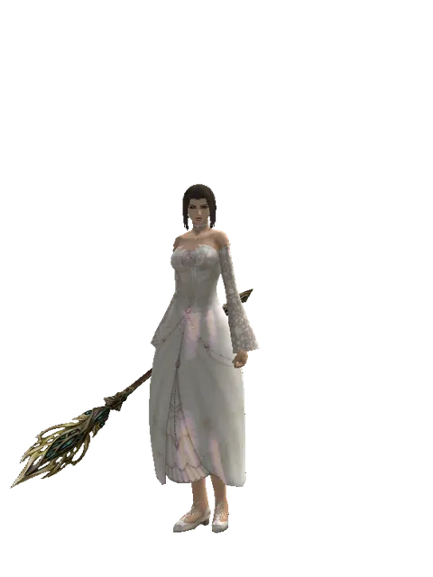 Staff of Life on a female Human mystic, front view