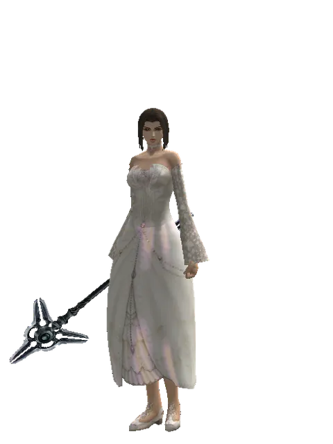 Stick of Eternity on a female Human mystic, front view