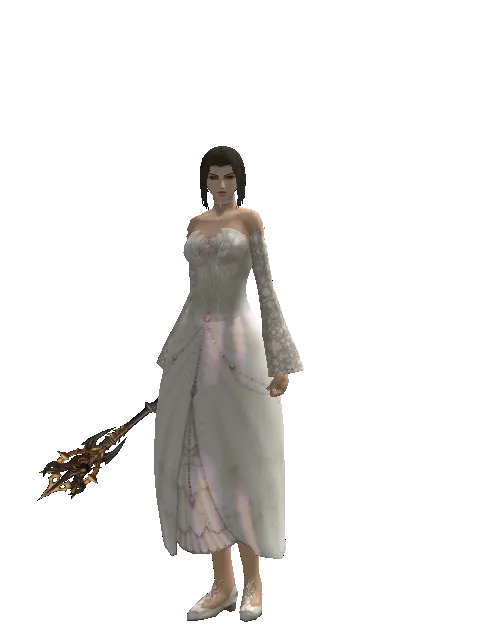 Vesper Mage Blunt on a female Human mystic, front view