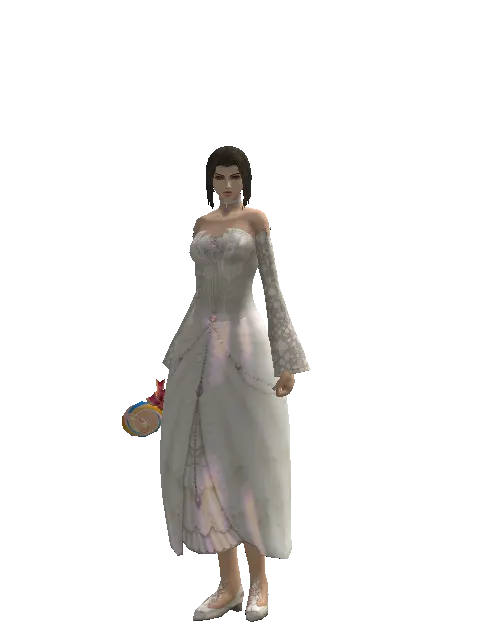 Pig Lollipop on a female Human mystic, front view