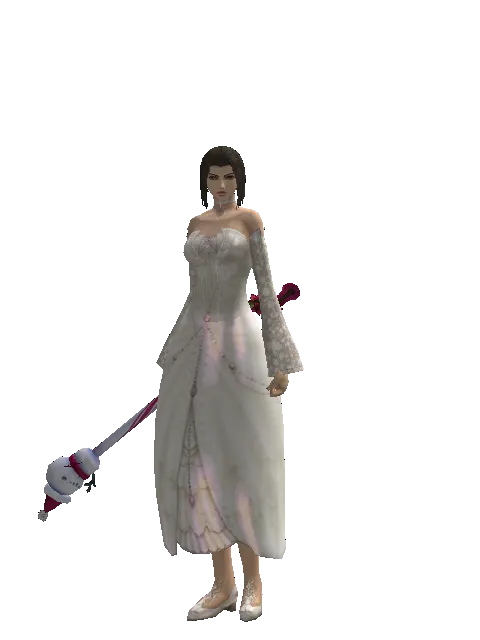 Snowman Transformation Stick on a female Human mystic, front view