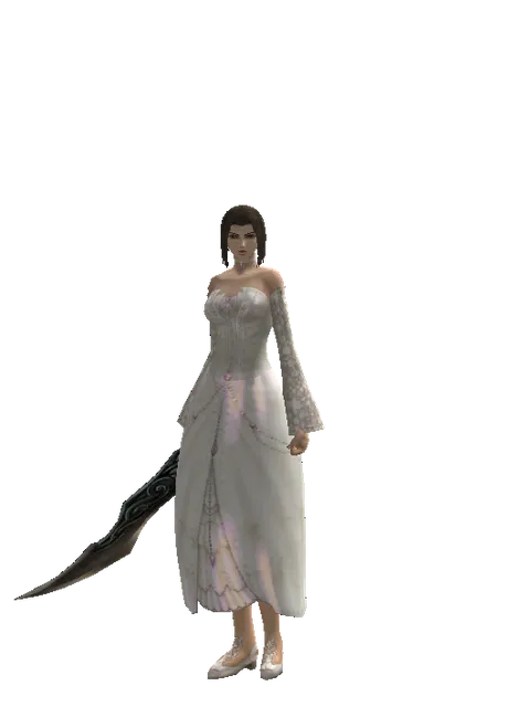 Sword of Limit on a female Human mystic, front view