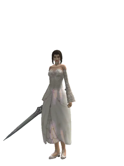 Sword of Magic Fog on a female Human mystic, front view
