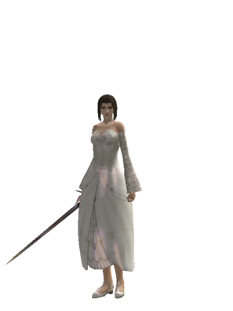 Sword of Valhalla on a female Human mystic, front view