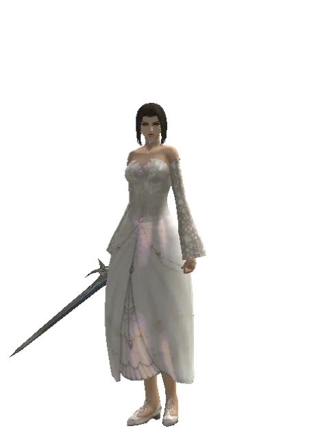 Wizard's Tear on a female Human mystic, front view