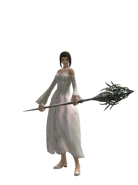 Branch of the Mother Tree on a female Human mystic, front view