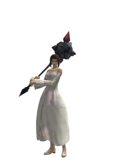 Star Buster on a female Human mystic, front view