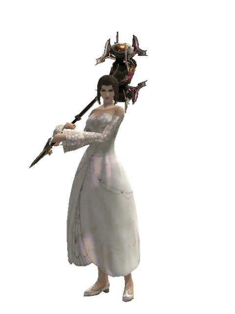 Vesper Crusher on a female Human mystic, front view