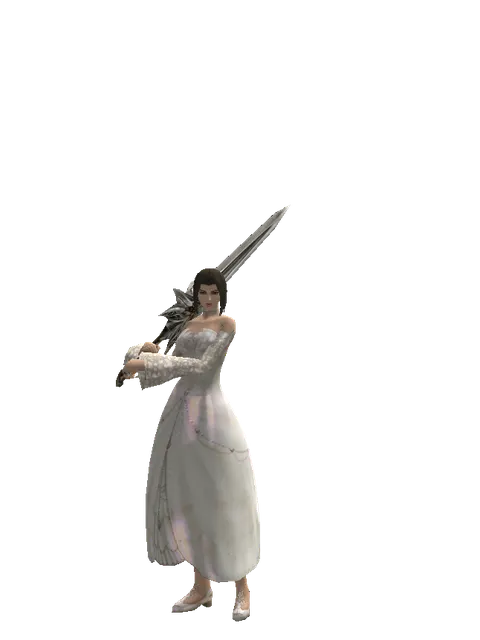 Heaven's Division on a female Human mystic, front view