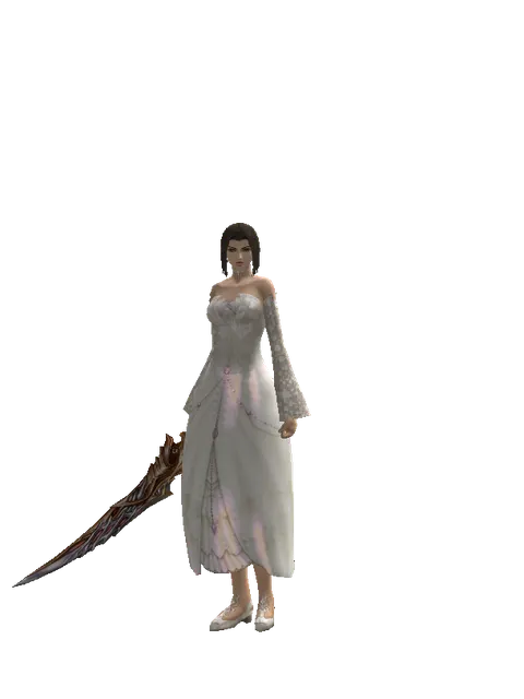 Themis' Tongue on a female Human mystic, front view