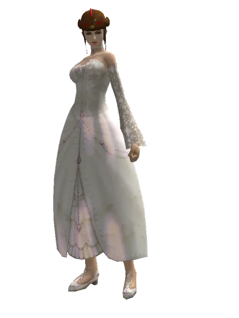 Chicken Hat (?) on a female Human mystic, front view