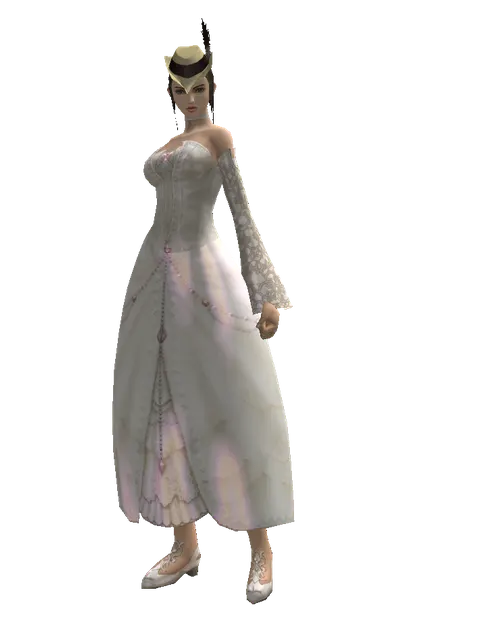 Dandy Cap (?) on a female Human mystic, front view