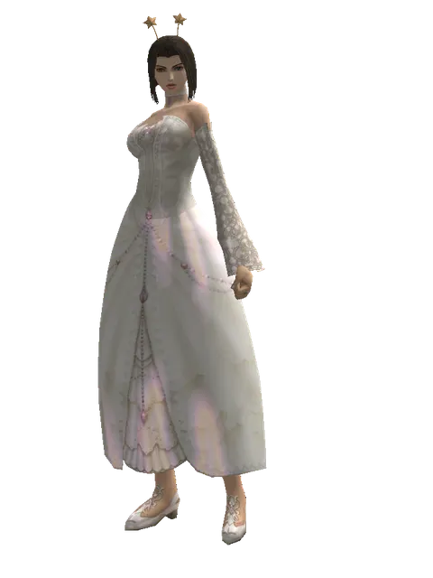 Fairy Antennae on a female Human mystic, front view