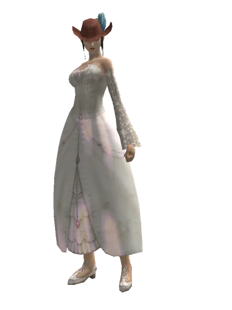 Feathered Hat on a female Human mystic, front view