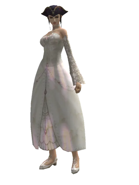 First Mate's Hat on a female Human mystic, front view