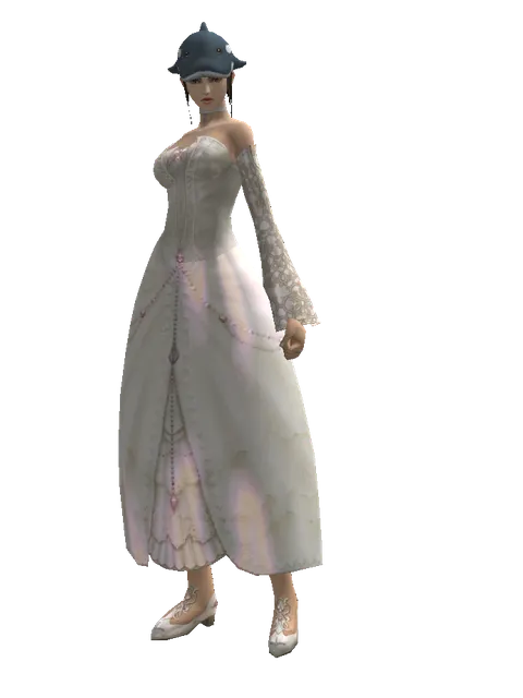 Fish Hat on a female Human mystic, front view