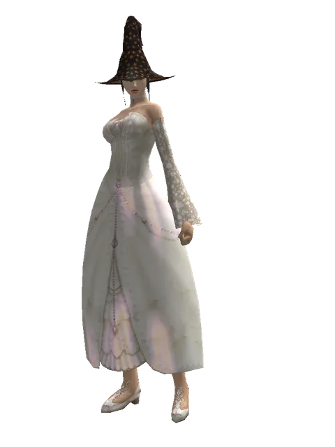Magic Hat (?) on a female Human mystic, front view