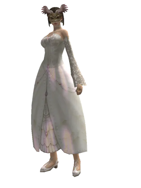 Medieval Party Mask on a female Human mystic, front view