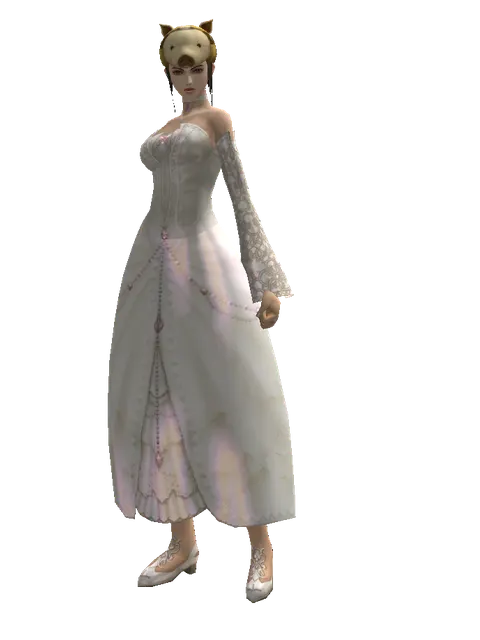 Piggy Hat on a female Human mystic, front view