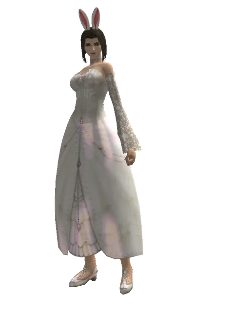 Rabbit Ears on a female Human mystic, front view