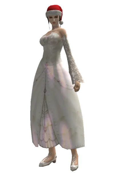 Santa's Hat on a female Human mystic, front view