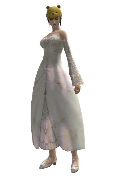 Teddy Bear Hat on a female Human mystic, front view