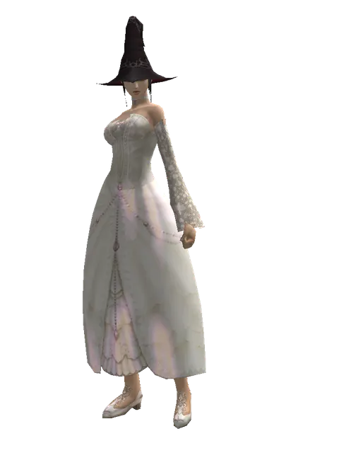 Wizard Hat on a female Human mystic, front view