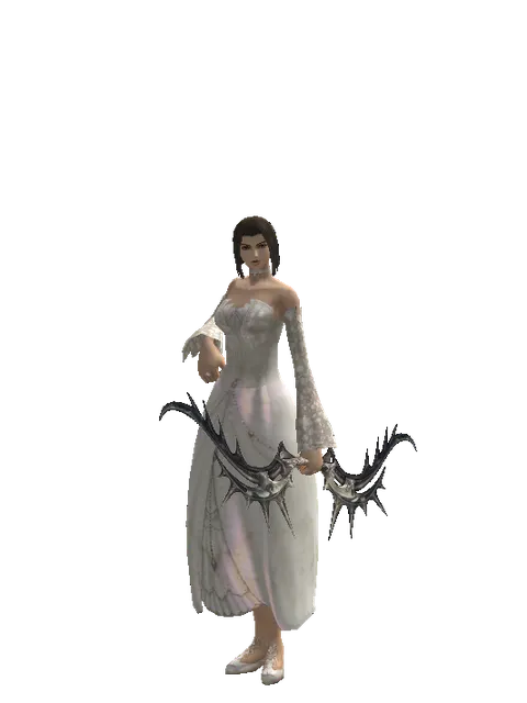 Carnage Bow on a female Human mystic, front view