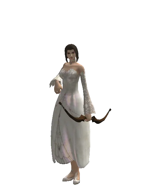 Guard's Bow on a female Human mystic, front view