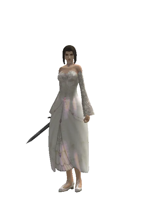 Dagger on a female Human mystic, front view
