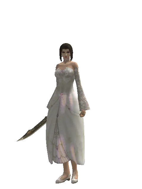 Dark Screamer on a female Human mystic, front view