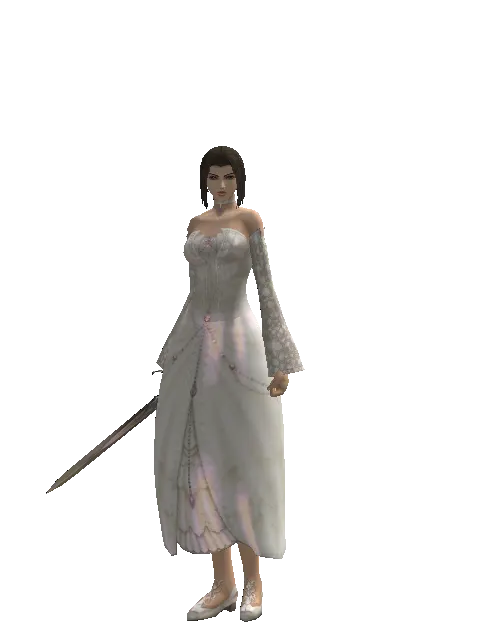 Grace Dagger on a female Human mystic, front view