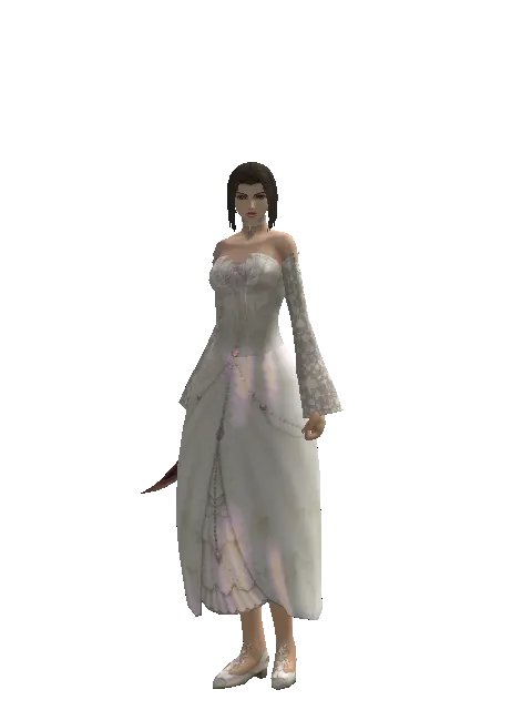 Red Sunset Dagger on a female Human mystic, front view