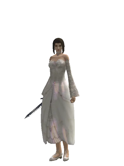 Sword Breaker on a female Human mystic, front view