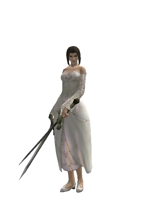 Artisan's Sword*Artisan's Sword on a female Human mystic, front view