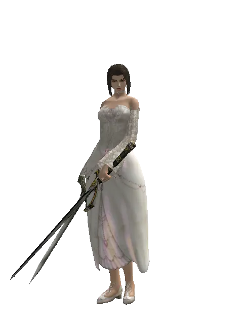 Artisan's Sword*Knight's Sword on a female Human mystic, front view