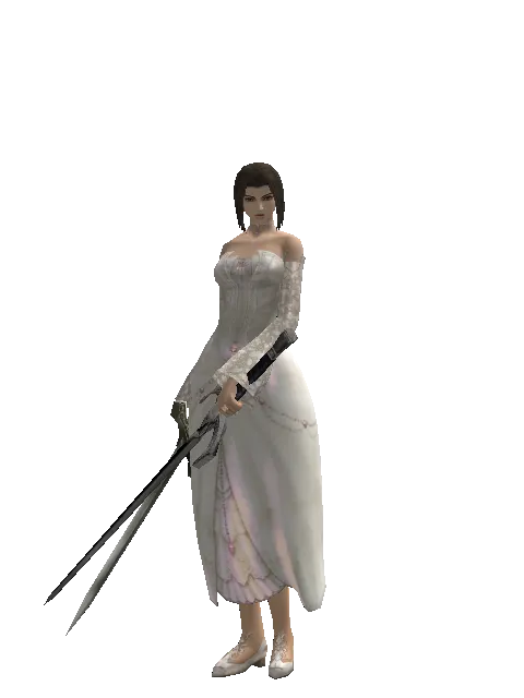 Artisan's Sword*Sword of Revolution on a female Human mystic, front view
