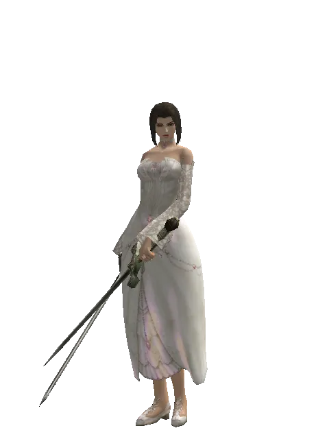Bastard Sword*Artisan's Sword on a female Human mystic, front view