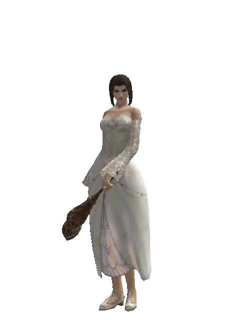 Chrono Maracas on a female Human mystic, front view