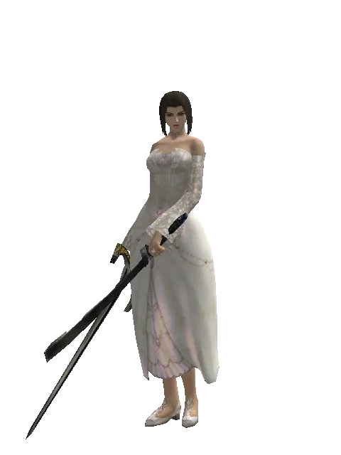 Knight's Sword*Crimson Sword on a female Human mystic, front view
