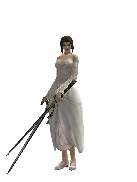 Knight's Sword*Knight's Sword on a female Human mystic, front view