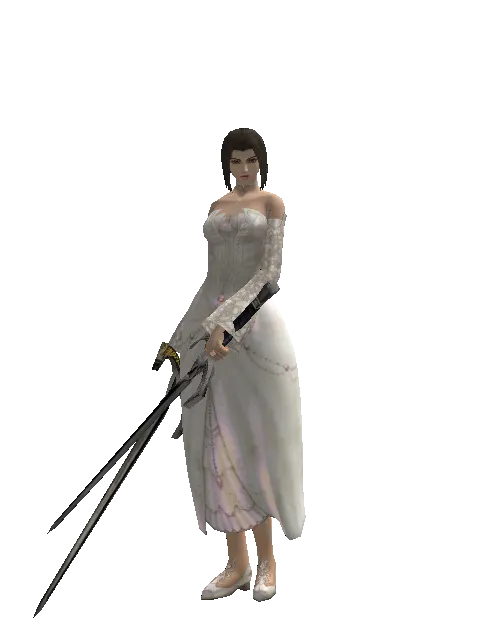 Knight's Sword*Sword of Revolution on a female Human mystic, front view
