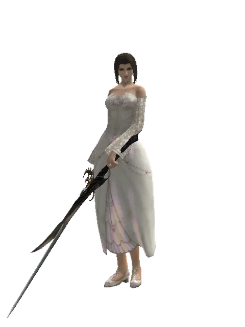 Raid Sword*Sword of Limit on a female Human mystic, front view