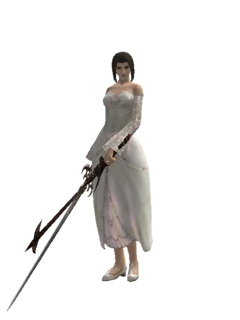 Raid Sword*Sword of Nightmare on a female Human mystic, front view